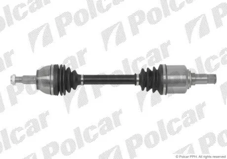 Привідний вал передній міст Polcar T78175