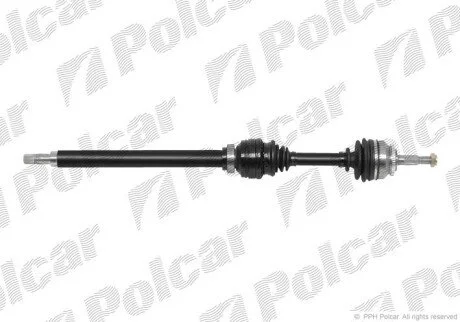 Приводной вал передний мост Polcar T78196A