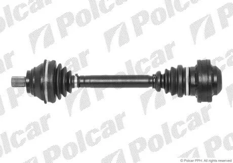 Привідний вал передній міст Polcar T78313