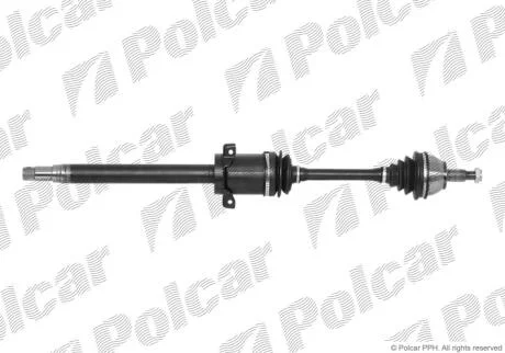 Привідний вал передній міст Polcar T78356