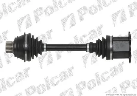 Привідний вал передній міст Polcar T78405