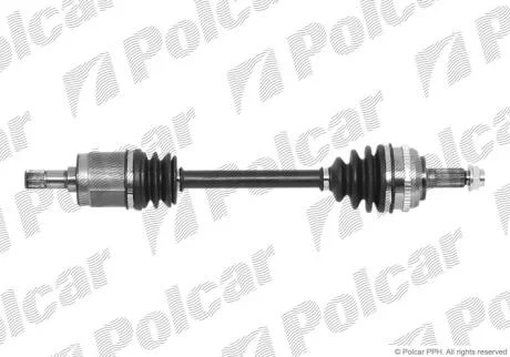 Привідний вал передній міст Polcar T98352A1