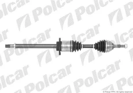 Приводной вал передний мост Polcar T98422