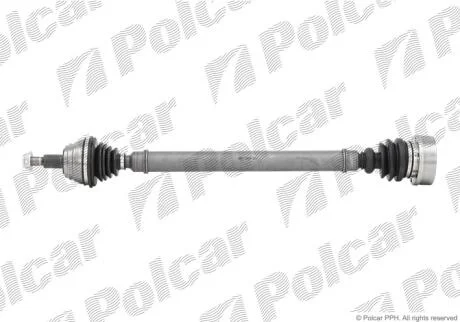 Привідний вал передній міст, праворуч Polcar TDS0004