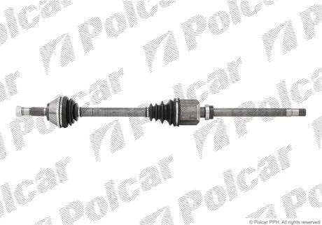 Приводной вал передний мост, справа Polcar TDS0032