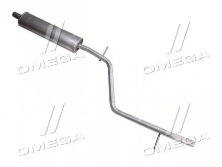 Глушитель центр. DACIA LOGAN 1.6 2007 - 8.2013 (ое 6001549414)(выр-во Polmostrow) POLMOSTROW 02.14