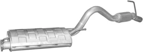Глушник задн. Mitsubishi L200 2.5 Turbo Diesel (вир-во Polmostrow) POLMOSTROW 14.145