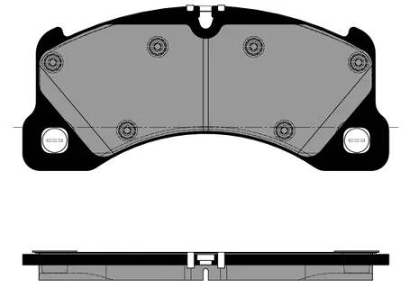 Тормозные колодки передние дисковые PORSCHE 7P5698151D