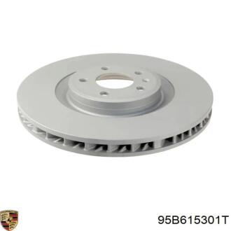 Торзмозной диск слева на передний мост вентилируемый 5 PORSCHE 95B615301T