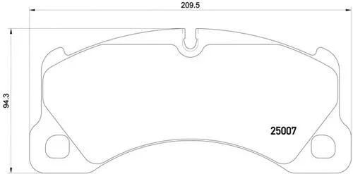 Тормозные колодки передние дисковые PORSCHE 971698151T (фото 1)