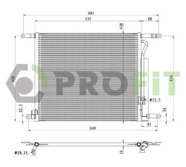 Конденсер кондиционера PROFIT 1770-0101