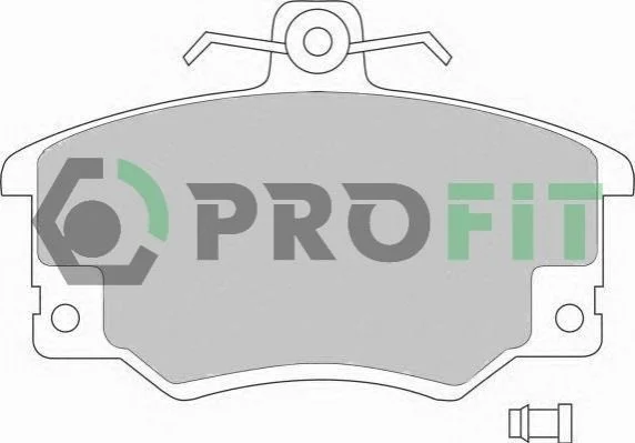 Тормозные колодки передние дисковые PROFIT 5000-0370 (фото 1)