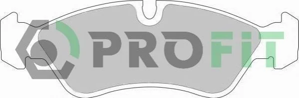 Тормозные колодки передние дисковые PROFIT 5000-0584 (фото 1)