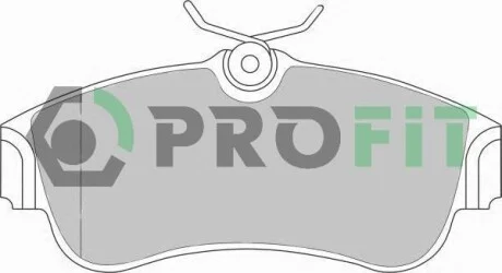 Гальмівні колодки передні дискові PROFIT 5000-0604