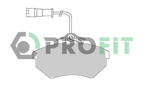 Колодки гальмівні дискові PROFIT 5000-0954