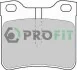Колодки тормозные дисковые PROFIT 5000-1044 (фото 1)