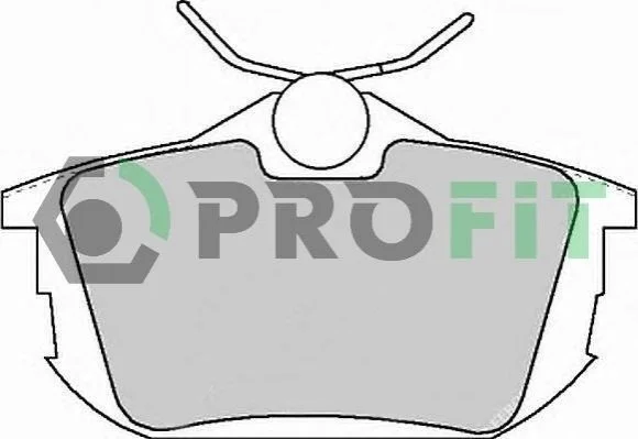 Тормозные колодки задние дисковые PROFIT 5000-1095 (фото 1)