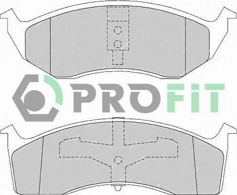 Тормозные колодки передние дисковые PROFIT 50001098 (фото 1)