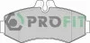 Тормозные колодки передние дисковые PROFIT 5000-1304 (фото 1)