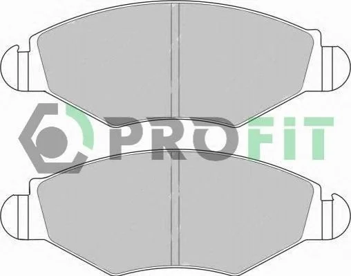 Гальмівні колодки передні дискові PROFIT 5000-1378 (фото 1)