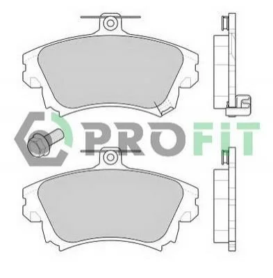 Тормозные колодки передние дисковые PROFIT 5000-1384 (фото 1)