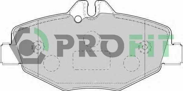 Тормозные колодки передние дисковые PROFIT 5000-1414 (фото 1)