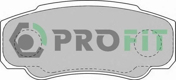 Гальмівні колодки задні дискові PROFIT 5000-1480 (фото 1)