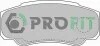Гальмівні колодки задні дискові PROFIT 5000-1480 (фото 1)