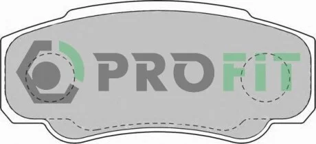 Гальмівні колодки задні дискові PROFIT 5000-1480