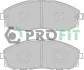 Гальмівні колодки передні дискові PROFIT 5000-1498 (фото 1)