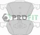 Гальмівні колодки передні дискові PROFIT 5000-1594 (фото 1)