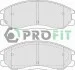 Тормозные колодки передние дисковые PROFIT 5000-1605 (фото 1)