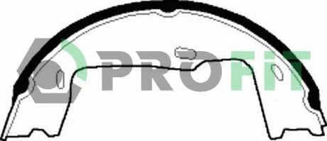 Тормозные колодки задние барабанные PROFIT 5001-0227
