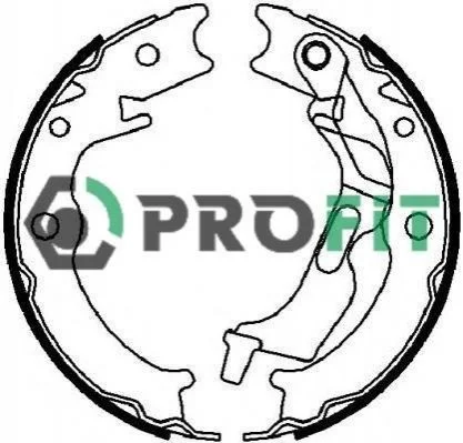Тормозные колодки барабанные PROFIT 5001-4017 (фото 1)