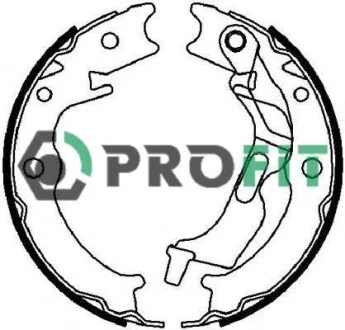 Тормозные колодки барабанные PROFIT 5001-4017