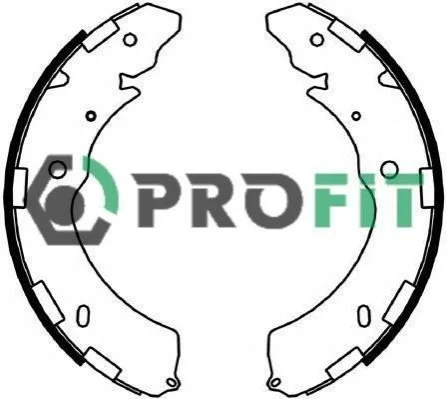 Гальмівні колодки барабанні PROFIT 5001-4052 (фото 1)