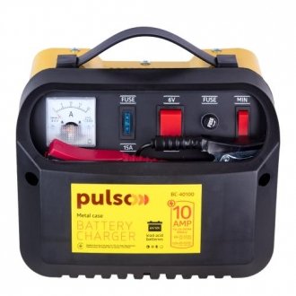 Зарядное устройство BC-40100 6&12V/10A/12-200AHR/стрелковый индикатор. Pulso 00000025665