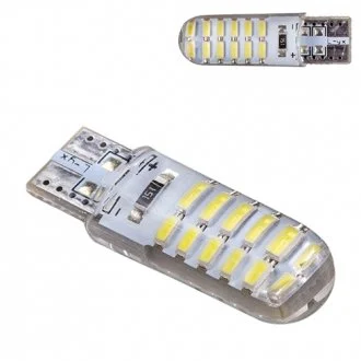 Лампа PULSO/габаритна/LED T10/24SMD-3014 static/12v/0.5w/320lm White Pulso 00000051711