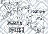 Сайлентблок рычага двусторонний на передний мост (снизу, спереди) Q-fix Q0050211 (фото 3)