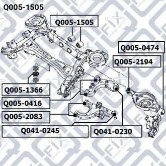 Сайлентблок Q-fix Q0051505