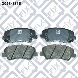 КОЛОДКИ ГАЛЬМІВНІ ПЕРЕДНІ Q-fix Q0931315