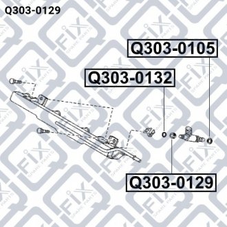 Уплотнительное кольцо форсунки. Q-fix Q3030129