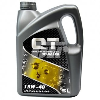 Моторное масло 5 л 15W40 Дизельный, Бензиновый Минеральное Qt-oil QT1115405 (фото 1)