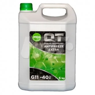 Антифриз зеленый, -40 °C, G11, 5 кг Qt-oil QT562405