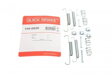 Комплект монтажный тормозных колодок QUICK BRAKE 105-0020