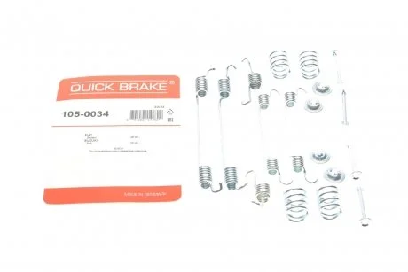 Комплект монтажный тормозных колодок QUICK BRAKE 105-0034