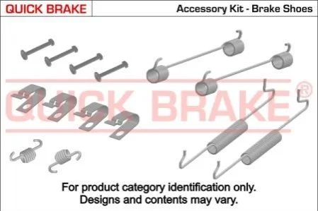 Комплект монтажный тормозных колодок QUICK BRAKE 105-0036 (фото 1)