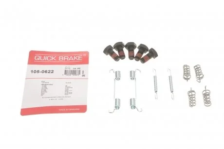 Комплект монтажний гальмівних колодок QUICK BRAKE 105-0622