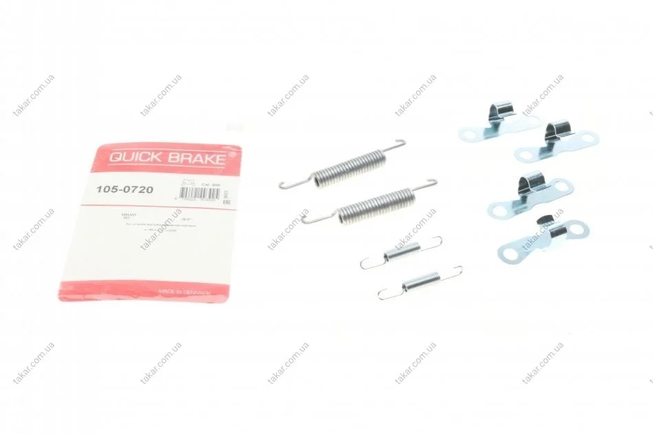Комплект монтажний гальмівних колодок QUICK BRAKE 105-0720 (фото 1)