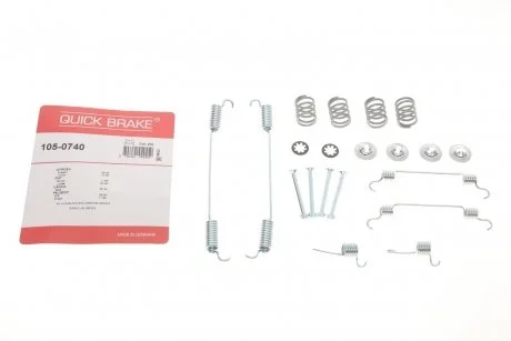 Комплект монтажний гальмівних колодок QUICK BRAKE 105-0740